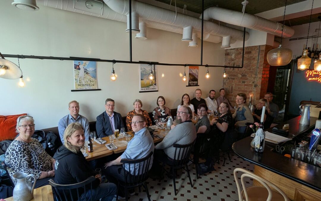 The representatives of the Board of the Finnish Chemical Society (SKS), local societies, and divisions gathered in Helsinki on June 13, 2025, for their traditional annual meeting